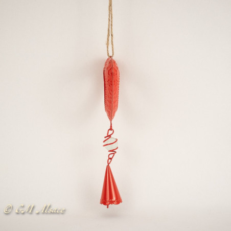 Lot de 16 coeurs avec clochette
