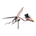 Corbeau volant avec chapeau sur pique (lot de 2)