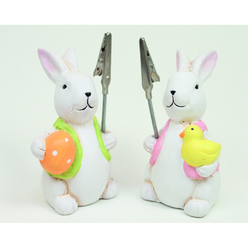 Lot de 12 lapins "porte photo"