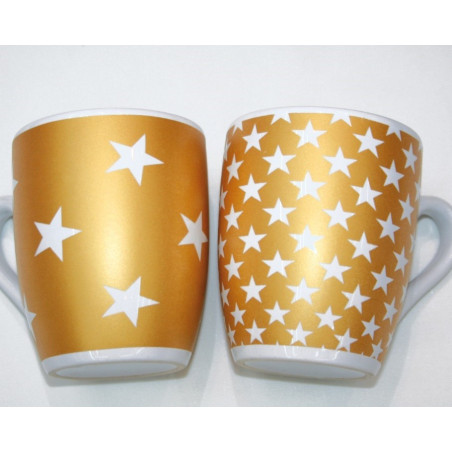 Lot de 12 mugs Noel 2 modèles assortis
