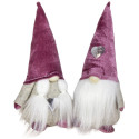 Lot de 24 gnomes roses 14cm (2modèles assortis)