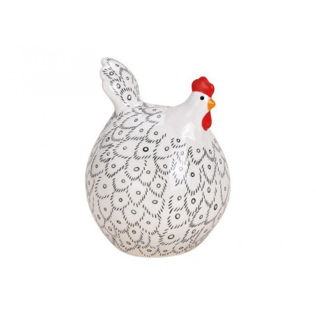 Poule en céramique