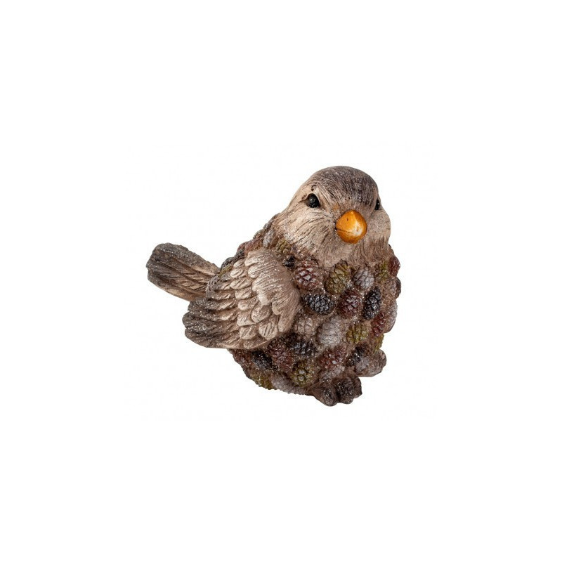 Lot de 2 oiseaux "pommes de pin" 25,5cm
