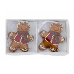 Lot de 24 suspensions "Petits biscuits" 6.5cm