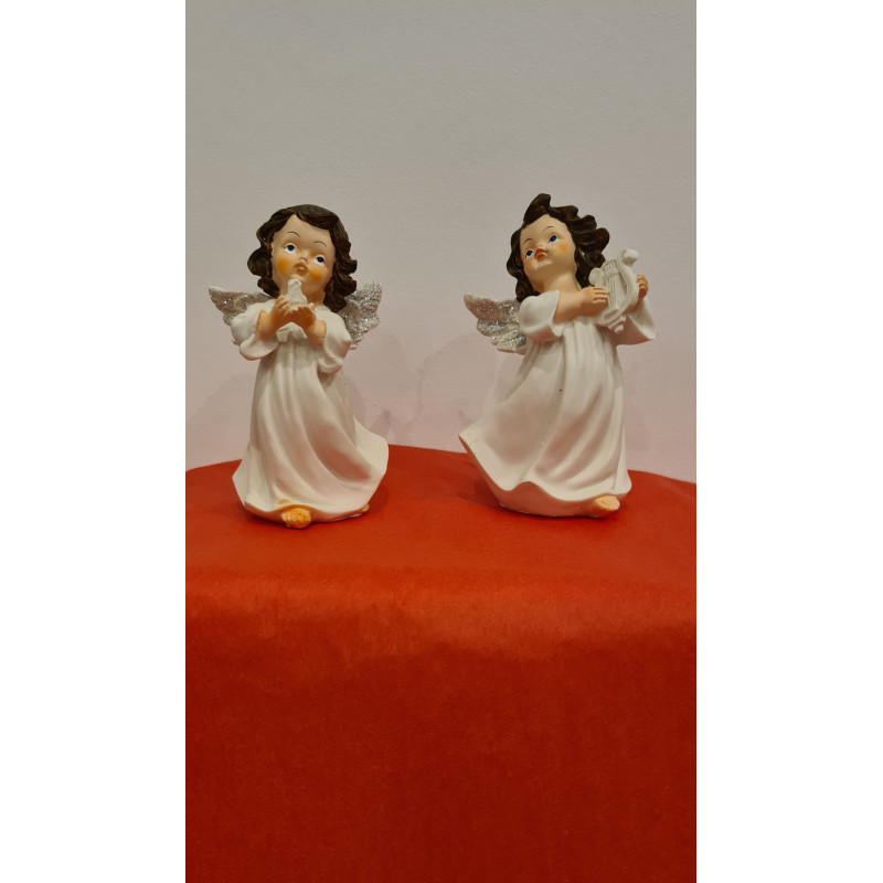 Lot de 24 anges 2 modèles assortis 13 cm Lot de 24 anges 2 modèles assortis 13 cm