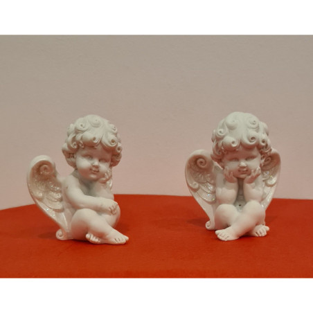 Lotde 24 anges 7 cm, 2 modèles assortis