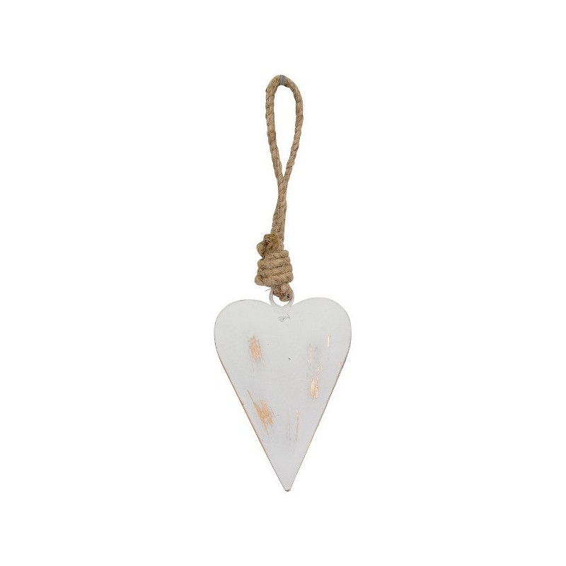 Lotde 12 coeurs en métal 8x5x1cm