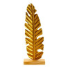 Lot de 4 décorations "feuille doré"42.5cm