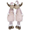Lot de 2 rennes roses 75-95cm