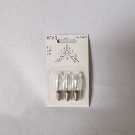 Lot de 10 sets ampoules pour chandelier