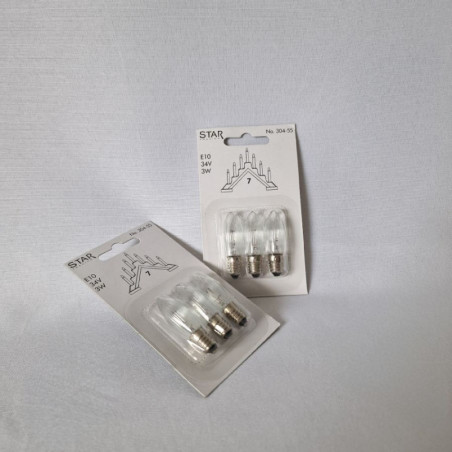 Lot de 10 sets ampoules pour chandelier